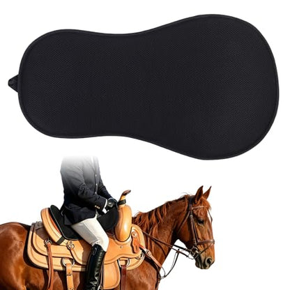 Western Saddle Seat Saver Cushion Pad for Horses, Breathable Shock Absorbing Saddle Seat Cushion with Adjustable Straps, Moisture Wicking Western Saddle Cover for Trail Riding & Endurance Riding