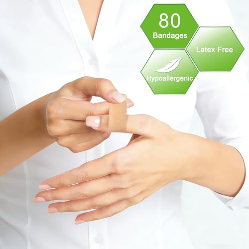 NeuHeils Silicone Bandages for Sensitive Skin Assorted Sizes, 80 Pack - size: Mix Sizes (80 Packs)