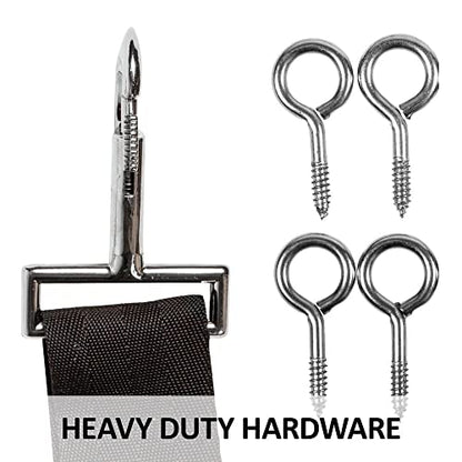 Dura-Tech Narrow Aisle Guard | Adjustable for Smaller Aisles | Durable Nylon Webbing | Maximum Airflow | Heavy-Duty Hardware | High Visibility