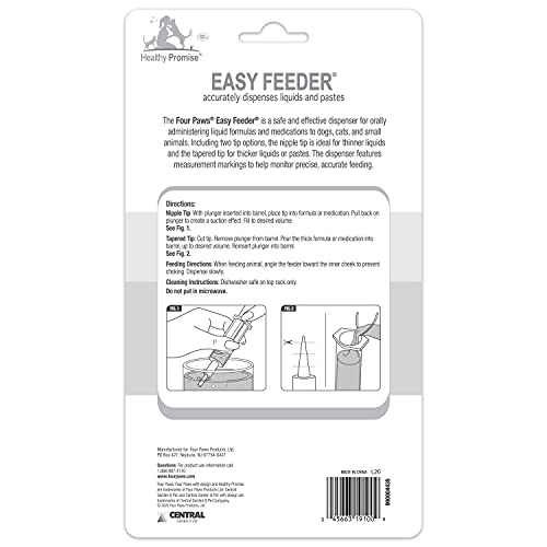 Four Paws Healthy Promise Easy Feeder Pet Feeding Syringe, 2 Count