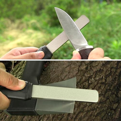 SHARPAL 121N Dual-Grit Diamond Sharpening Stone Garden Tool File - style: Sturdy Handle
