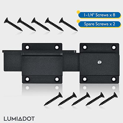 7" Flip Gate Latch Lock for Wooden Fence with Padlock Hole - size: 1 Pack