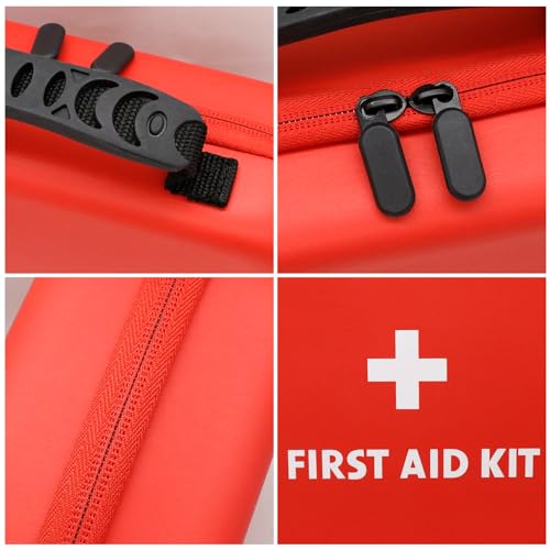 Faylapa Travel First Aid Pouch, Empty First Aid Bag, 9x7x3 inches Portable Outdoor First Aid Medical Storage Organizer Bag for Travel, Boat, Office, Sports, Hiking, Outdoor(Bag Only)