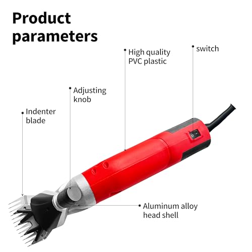 Sheep Shears, Electric Clipper for Sheep & Goats, 900W, 2800RPM, 6-Speed Adjustable Control -Heavy Duty Livestock Shearing Clipper for Animal Grooming, Suit for Sheep, Goats, Alpacas, Llamas