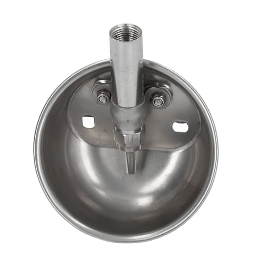 Automatic Pig Waterer, Stainless Steel Livestock Water Feeder with Special Valve System for Pigs Goats Sheep Dogs Cows (Small Size) - size: Small Size
