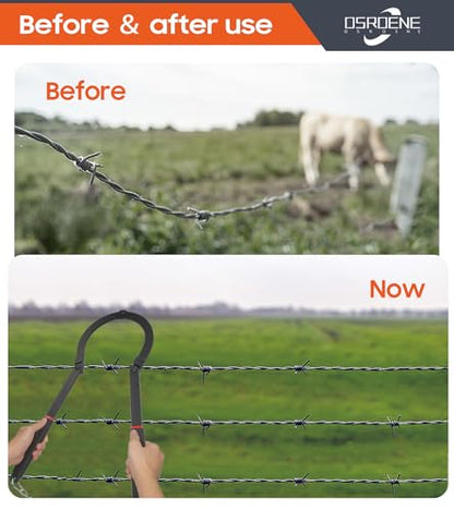 Heavy Duty Fence Fixer, Barb Wire Fence Tools, Fence Repair Wire Tightener Wire Tensioner Tool for Wire Fence Farm Garden | Barb Wire Fence Tool, Barbed Wire Fence Tightener, Fence Tightener & Wire Fence Tensioner for Farm & Garden Fence Maintenance