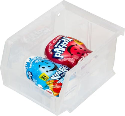 Akro-Mils 30210 AkroBins Plastic Storage Bins, 5"x4"x3", Clear, 24-Pack - color: Clear