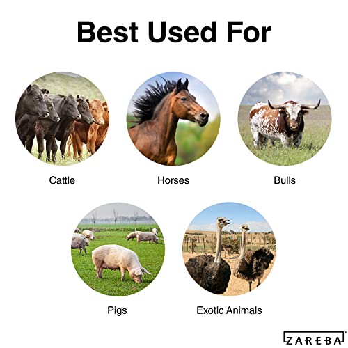 Zareba Heavy-Duty Sure Shock Aluminum Polywire - PVC-Coated Fiberglass and UV-Stabilized Electric Fence Line - 1,320 Foot Spool - Equine Fencing, Temporary Electric Fence - HDW1320YA-Z