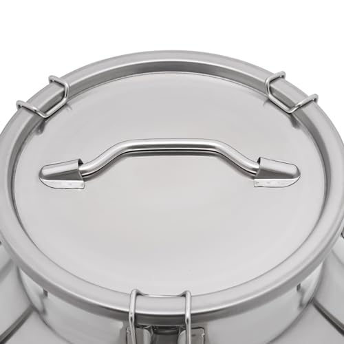 DYNAMI 8Gal Stainless Steel Milk Bucket With Faucet,Thickened Stainless Steel Milk Can with Sealing Lid,Large Liquid Container Storage,for Milk,Wine, Oil Storage Transport (30L/8gal,w/Faucet) - size: 8gal