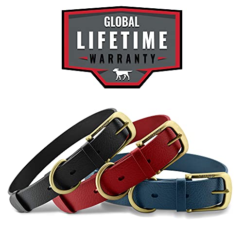 Tuff Pupper Heavy Duty Waterproof Dog Collar for Small, Medium & Large Dogs - color: Midnight Blue