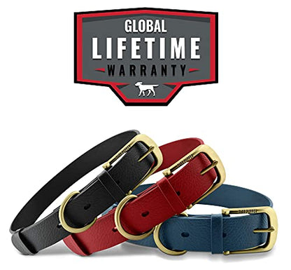 Tuff Pupper Heavy Duty Waterproof Dog Collar for Small, Medium & Large Dogs - color: Midnight Blue
