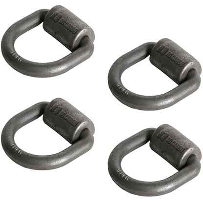 DC Cargo Mall Weld-On D Ring 5/8" Trailer Tie-Down Anchors (4 Pack) – Super Heavy-Duty Forged Steel, 18,900 lb. Breaking Strength (ABS Rated) - size: 5/8"