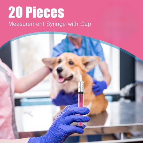 TrelaCo 20 Pack 10ml Oral Syringes with Cap Plastic No Needle, Pink | Measuring Dispensing for Liquid Medication, Individually Sealed, Pet Feeding Lab Sample, Clear Graduated Markings,Halloween - size: Pink