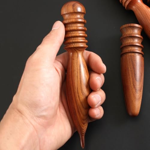 1pc Wood Leather Burnishing Tool, Leather Edge Burnisher Tool, Burnishing Leather Craft Accessories for Leather Working (Style A) - color: Style A
