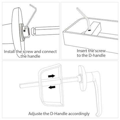6" L-Handle Lock kit-Hurrikom Shed Door Latch with 5 Keys, 6" Stem Shed T-Handle Lock Kit for Sheds Doors, Playhouses, Chicken Coops,Camper, RV, Garage Door(Black) - size: 6.0 inch-L