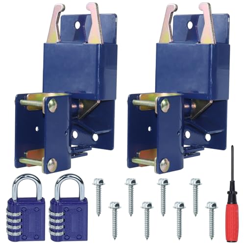 2 Pack Blue Two Way Gate Latch – Heavy Duty Farm Gate Latch - color: 2 Pack Blue Two Way Gate Latch