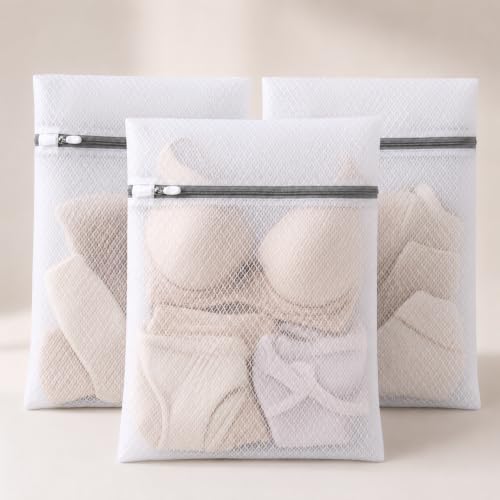 GroundLuxe Mesh Laundry Bags for Delicates, 3 Pack, 12 x 16 Inch