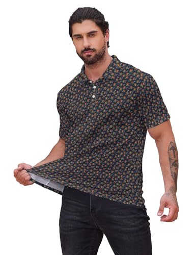Funny Golf Shirts for Men, Quick Dry Moisture Wicking Polo Shirts - color: Angry Golfer2, size: Medium