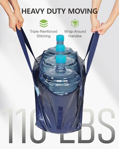 Heavy Duty Moving Bags with Wide‑opening, 8 Pack, 24 Gal, Blue - color: Blue