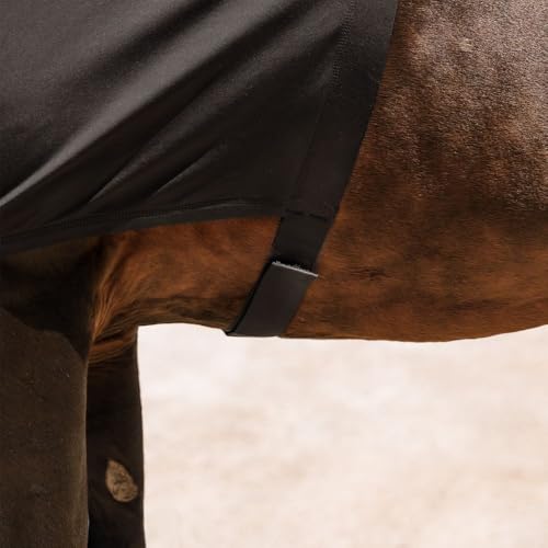 Schneiders UltraFlex Fleece Lined Faceless Full Zipper Horse Slicker Hood | Lightweight 4-Way Stretch Lycra & Added Warmth - size: X-Large