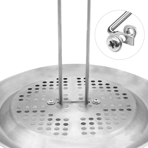 Food Grade Steel Turkey Roast Rack Turkey Stand Turkey Fryer Rack Kit Vertical Chicken Roast Fryer Turkey Stand Turkey Fryer Hanger - color: red