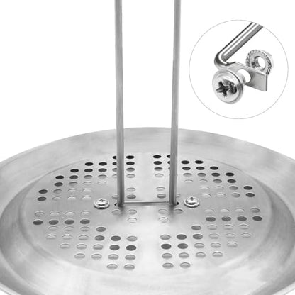Food Grade Steel Turkey Roast Rack Turkey Stand Turkey Fryer Rack Kit Vertical Chicken Roast Fryer Turkey Stand Turkey Fryer Hanger - color: red