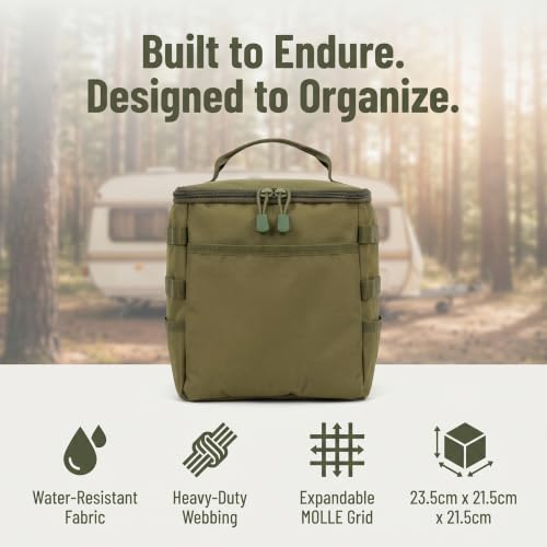 Travel Medicine Bag,Medication Pill Bottle Organizer Empty Case - color: Square Green