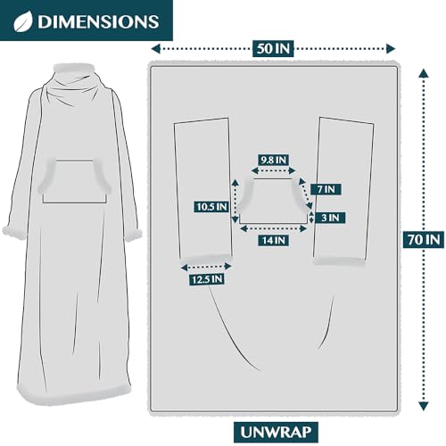 PAVILIA Sherpa Wearable Blanket with Sleeves and Pocket, Plush Thick Cozy Body Blanket Wrap for Adult Women Men, Christmas Gift for Wife Mom, Plaid Red - color: Plaid Red
