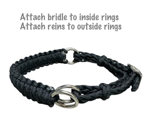 Side Pull Hackamore bitless Bridle Attachment Black Horse tack