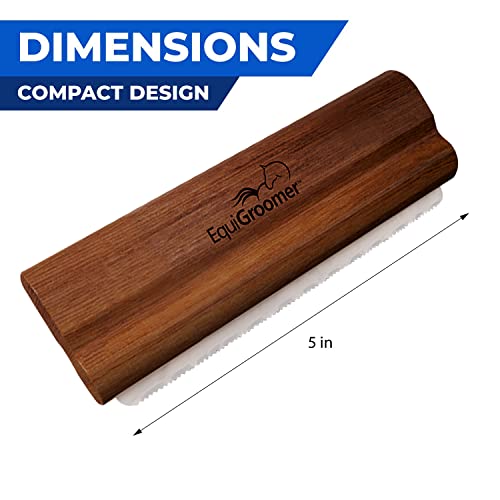 EquiGroomer 5-Inch Undercoat Deshedding Brush for Dogs & Cats, Mahogany - color: Mahogany, size: 5 Inch