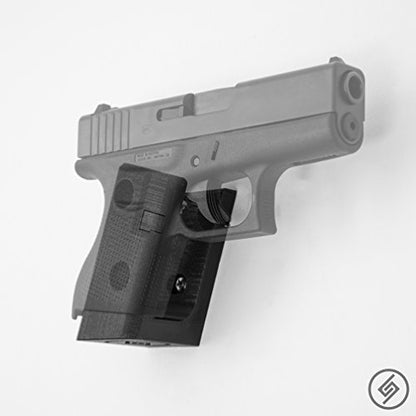 Spartan Mounts Compatible with Glock Pistols | Pistol Wall Display Mounting Hook | Gun Safe Wall Storage Organization System | Unique Low Profile Design | Made in USA - style: G 36 [Right]