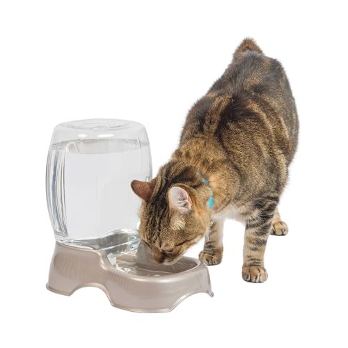 Petmate Pet Cafe Water Dispenser, .75 GAL, Pearl Tan - color: Pearl Tan, size: 0.75 GAL