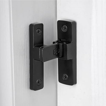 Black 90 Degree Zinc Alloy Barn Door Latch, Flip Gate Lock - color: Black_90 Degree
