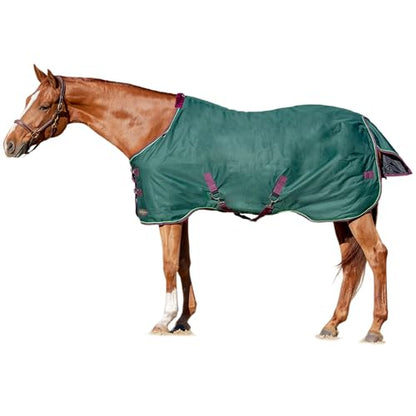 Kensington Protective Products Signature Light Weight Horse Turnout Blanket, Hunter, 69-in | 1200D ripstop waterproof shell with breathable wicking liner, 80g fill best for mild spring and fall weather