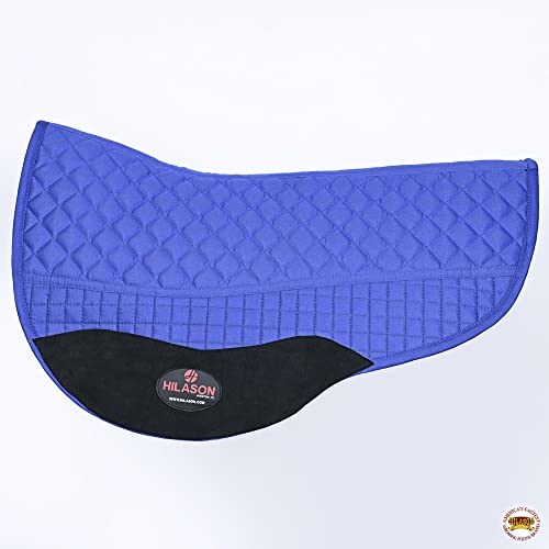 HILASON Western All Purpose Horse English Saddle Pad | All-Purpose - color: Royal Blue