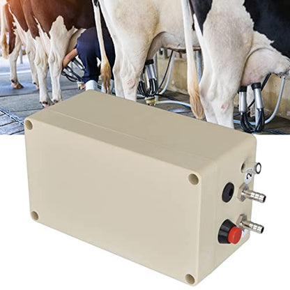Diydeg Milking Vacuum Pump, 48W 12V Portable Large Suction Pulsation Electric Milking Machine Accessory, Automatic Livestock Goat Milker Plastic Stable Milking Equipment for Sheep Cow