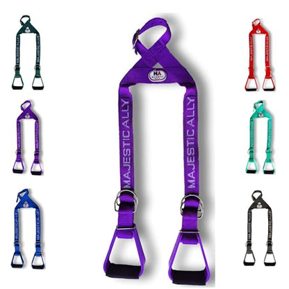 Majestic Ally Nylon Overlay Adjustable Heavy Duty Padded Youth Stirrup - color: Purple
