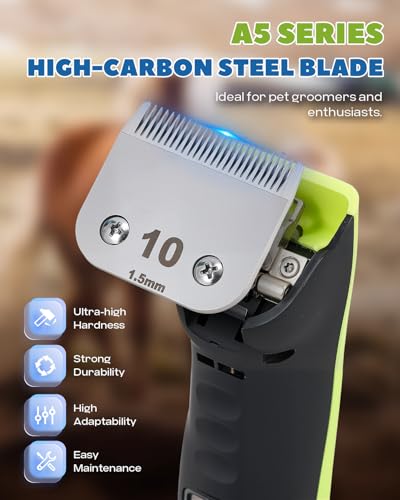 Cordless Horse Clippers, 2-Speed & Ultra-Quiet <50dB
