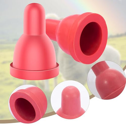 12Pcs Sheep Goat Lamb Milk Nipples Soft Rubber Pacifier - size: 12PCS Lamb pacifier