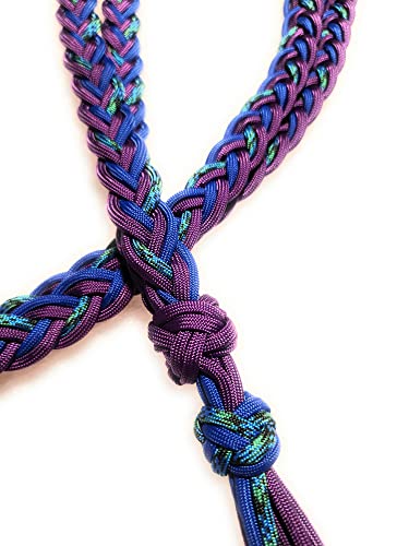 Bridleless Neck Rope Liberty KatzHorseWear Horse Tack Equestrian Gift Braided Blue/Purple | Ride Free, Ride Connected to your horse with soft paracord