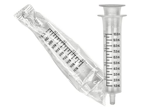 10 ml / 10 cc / 2 tsp Oral Medication Dispenser - Syringe (Pack of 5 Sterile Syringes, 10ml) - Ideal for Measuring Essential Oils, E-Liquids, and Formulas