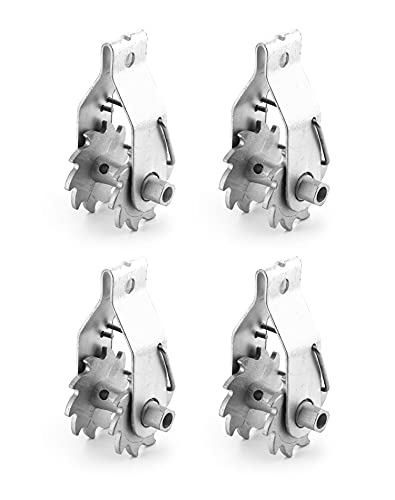 QWORK in-Line Strainer Tensioner, Heavy-Duty Wire Strainer with Compression Clip for Electric Fence and Farm Fence, 4 Pieces