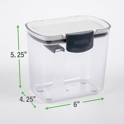 ProKeeper 1 Quart Airtight Powdered Sugar Storage Container – Grey, BPA-Free Plastic - color: Grey, size: 1 Piece