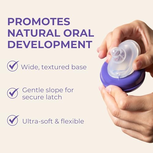 Lansinoh NaturalWave Baby Bottle Nipples, Slow Flow (S), 2 Count - size: 2 Count (Pack of 1), style: Slow-Flow
