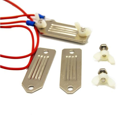 Electric Fence Tape Connector with 2 Pieces Tape Plates Electric Tape for Polytape to Polytape Connection, Fence Connecting Cable Red