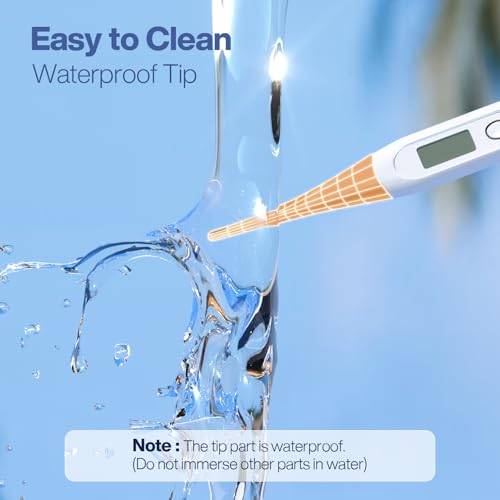 Boncare Digital Thermometer for Adults, Kids & Babies, Orange - color: Orange