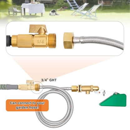 2pcs Brass Float Valve for Water Tank 1/2 Inch Automatic Fill Float Ball Valve for Livestock Trough Float Switch Adjustable Autofill Pool Fountain Filler Float Valve