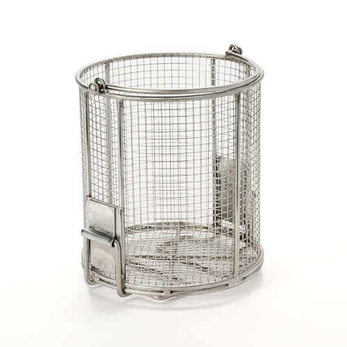 Dip N’ Drain – Stainless Steel Part Cleaning Strainer Basket for 2-Gallon Buckets (Bucket Not Included) | 1/4″ Mesh, Swing Handle, Great for Mechanics, Auto Parts, Garage, Shop & Home Cleaning - size: 2 Gal. 1/4" Mesh - No Bucket