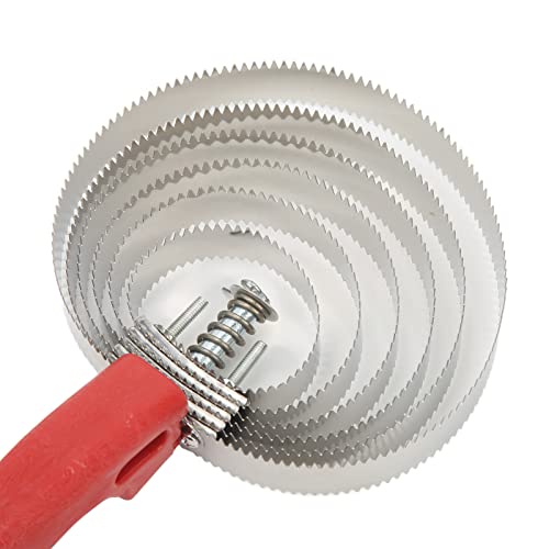 Curry Comb 6 Turns Stainless Steel Itch Relief Horse Brushes for Anim