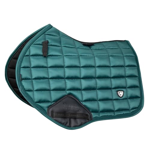 ARMA Satin Jump Saddle Pad - color: Green, size: 17"-18"